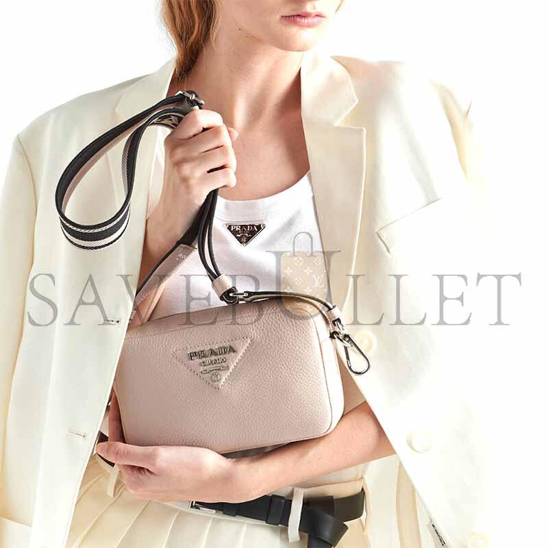 PRADA LEATHER CROSSBODY SHOULDER BAG 1BH192 (19*12*6cm)
